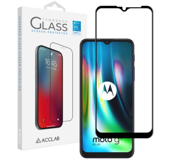 ACCLAB Скло захисне ACCLAB Full Glue MOTO G9 Play (1283126509032)