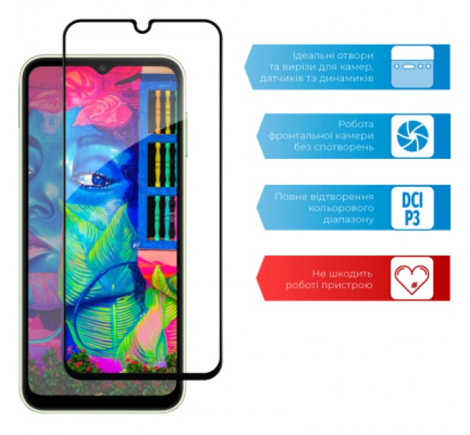ACCLAB Скло захисне ACCLAB Full Glue Samsung A14 (1283126559747)