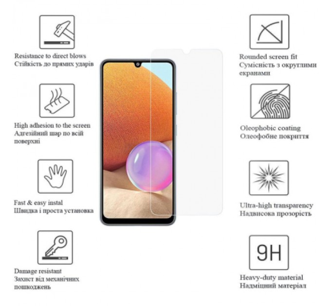 Скло захисне Drobak Xiaomi Redmi 12C (717178) (717178)