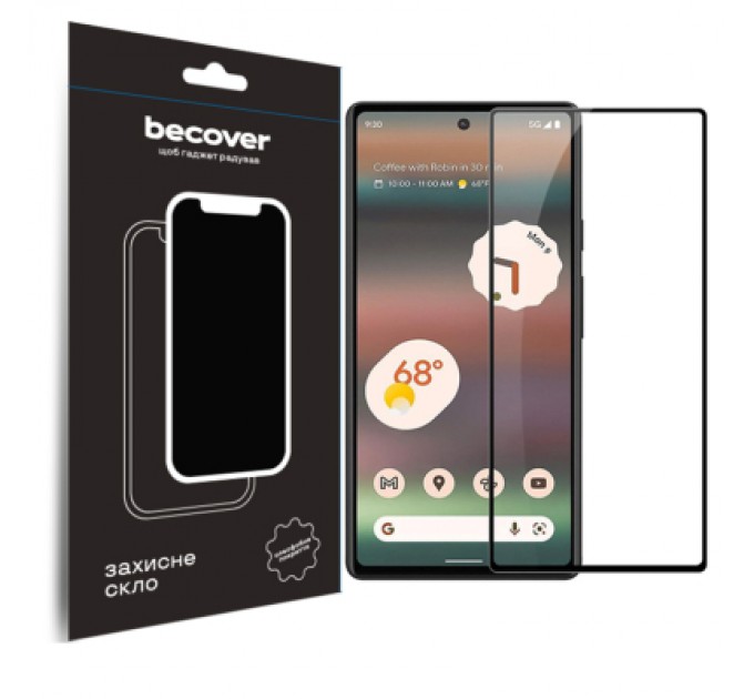 Скло захисне BeCover Google Pixel 7a Black (709767)