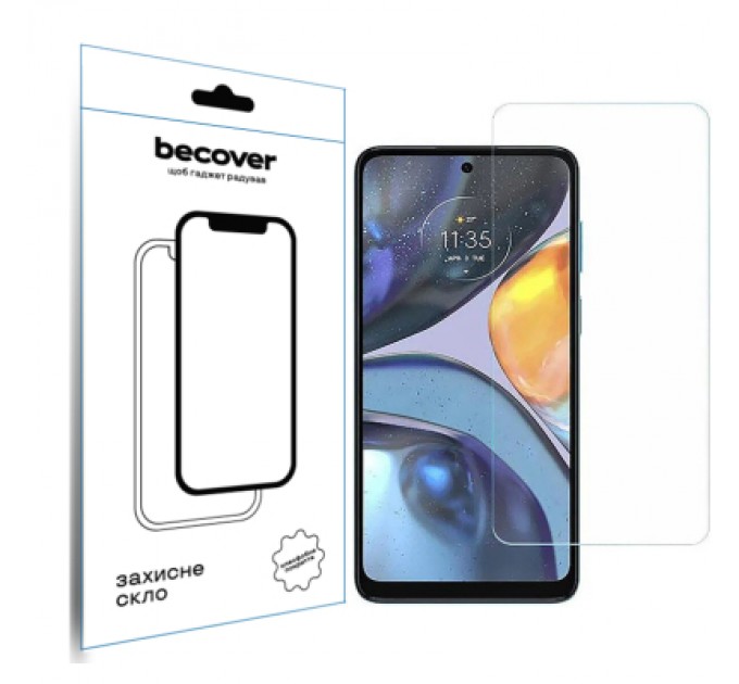 Скло захисне BeCover Motorola Moto E32s 3D Crystal Clear Glass (709734)