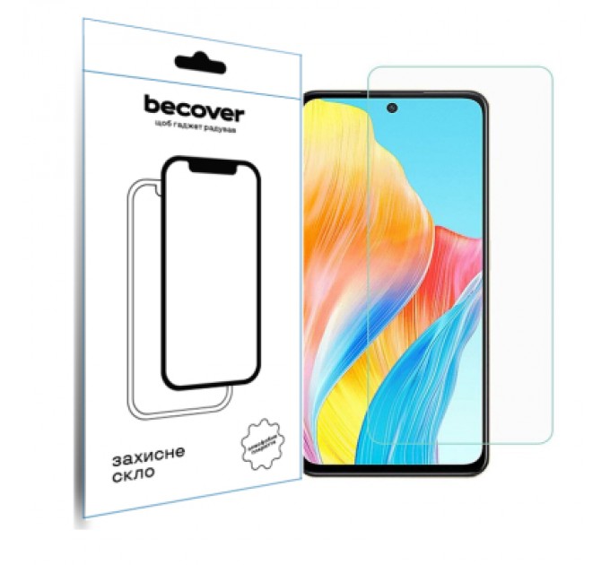 BeCover Скло захисне BeCover Oppo A98 5G 3D Crystal Clear Glass (709773)