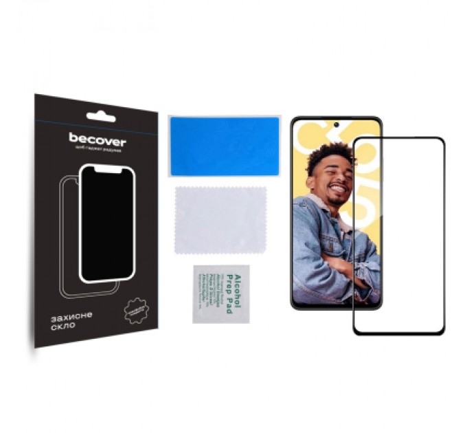 BeCover Скло захисне BeCover Realme C55 Black (709765)