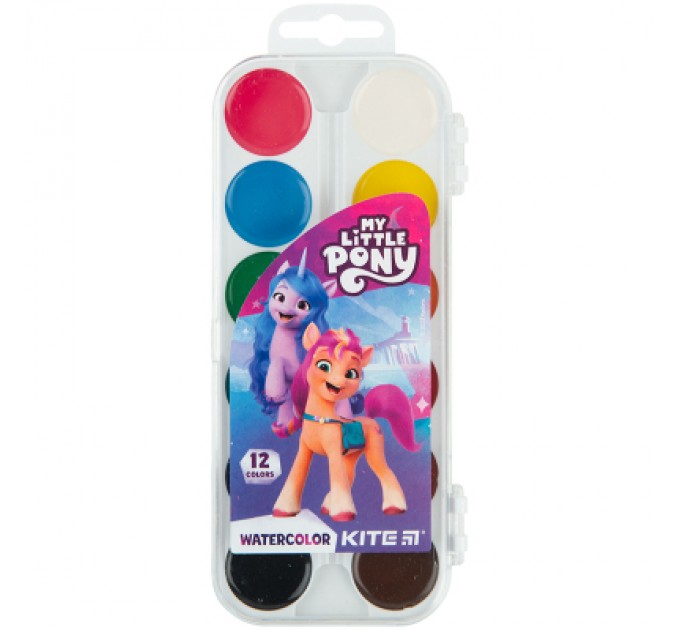 Kite Акварельні фарби Kite My Little Pony 12 кольорів (LP23-061)