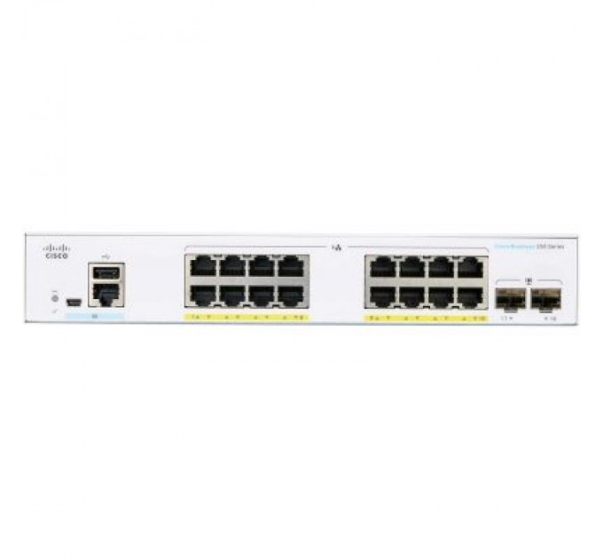 Cisco Комутатор мережевий Cisco CBS250-16P-2G-EU