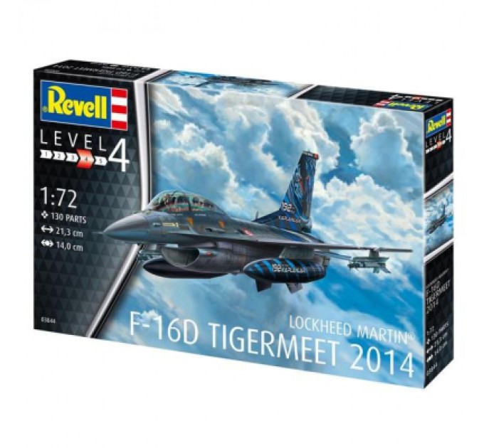 Revell Збірна модель Revell Літак F-16D Tigermeet 2014 рівень 4, 1:72 (RVL-03844)