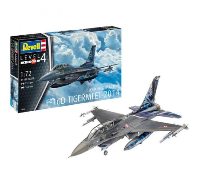 Revell Збірна модель Revell Літак F-16D Tigermeet 2014 рівень 4, 1:72 (RVL-03844)