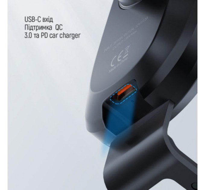 Універсальний автотримач ColorWay Air Vent Car Wireless Charger 15W Black (CW-CHAW038Q-BK)