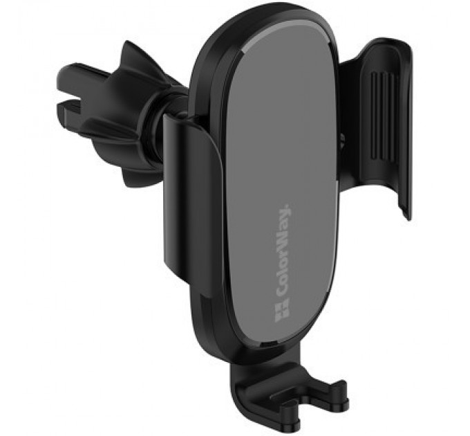 Універсальний автотримач ColorWay Air Vent Car Wireless Charger 15W Black (CW-CHAW038Q-BK)