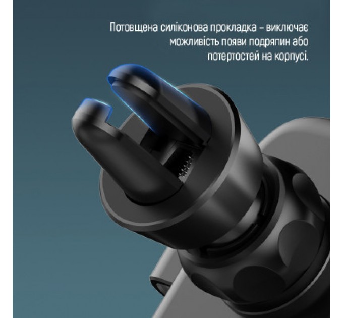 Універсальний автотримач ColorWay Metallic Gravity Holder 3 Black (CW-CHG14-BK)