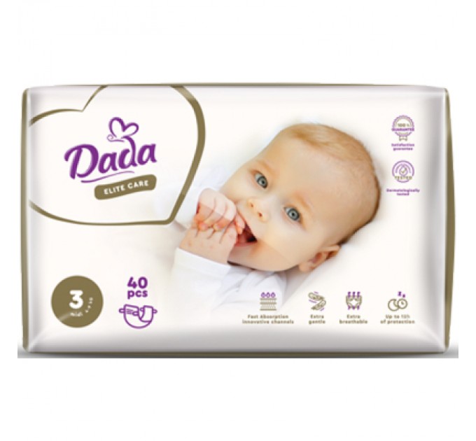 Dada Підгузки Dada Elite Care MIDI 3 (4-9 кг) 40 шт (4820174981099)