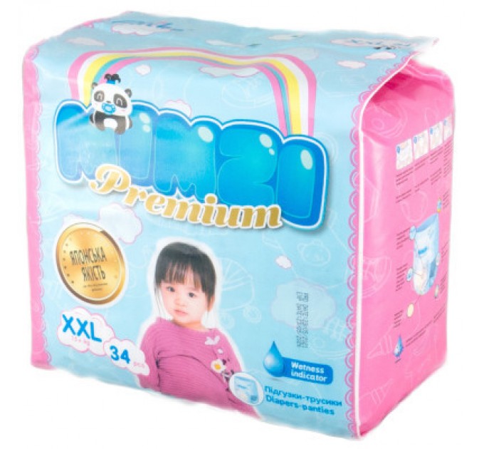 Mimzi Підгузки Mimzi XXL 15+ кг 34 шт. (MPXXL34) (4820209800159)