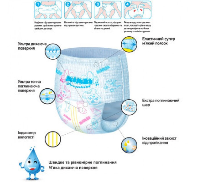 Mimzi Підгузки Mimzi XXL 15+ кг 34 шт. (MPXXL34) (4820209800159)