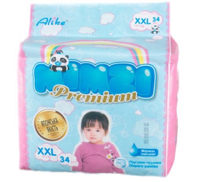 Mimzi Підгузки Mimzi XXL 15+ кг 34 шт. (MPXXL34) (4820209800159)