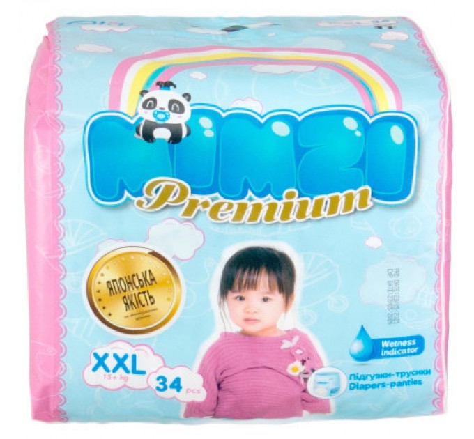 Mimzi Підгузки Mimzi XXL 15+ кг 34 шт. (MPXXL34) (4820209800159)