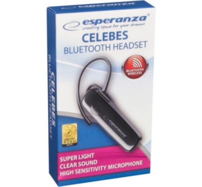 Esperanza Bluetooth-гарнітура Esperanza Celebes Black (EH184K)