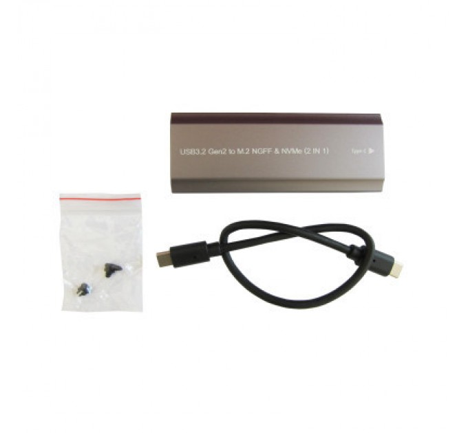 Кишеня зовнішня Dynamode M.2 SSD NVMe/SATA combo USB3.2 GEN2 USB-C (DM-CAD-SSD05)