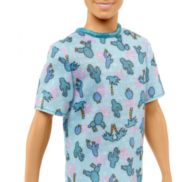 Barbie Лялька Barbie Fashionistas Кен у футболці з кактусами (HJT10)