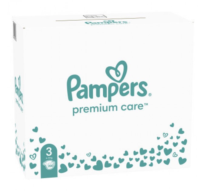 Pampers Підгузки Pampers Premium Care Midi Розмір 3 (6-10 кг) 200 шт (8006540855898)