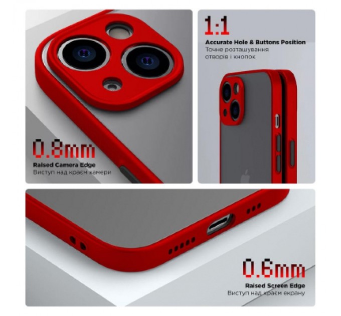 Armorstandart Чохол до мобільного телефона Armorstandart Frosted Matte Realme C55 Red (ARM70485)