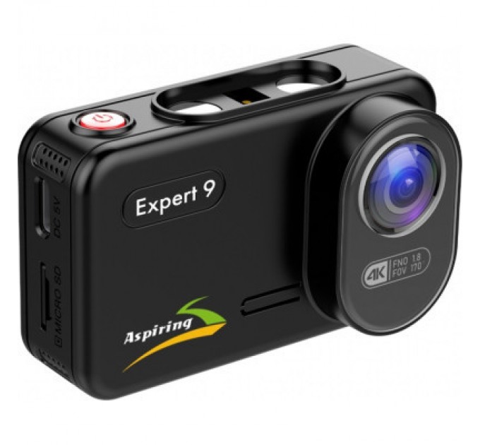 Відеореєстратор Aspiring Expert 9 Speedcam, WI-FI, GPS, 2K, 2 cameras (Aspiring Expert 9 Speedcam, WI-FI, GPS, 2K, 2 cameras)