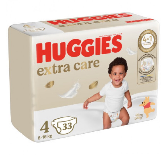 Huggies Підгузки Huggies Extra Care Size 4 (8-16 кг) 33 шт (5029053583143)