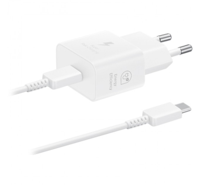 Samsung Зарядний пристрій Samsung 25W Power Adapter (w C to C Cable) White (EP-T2510XWEGEU)