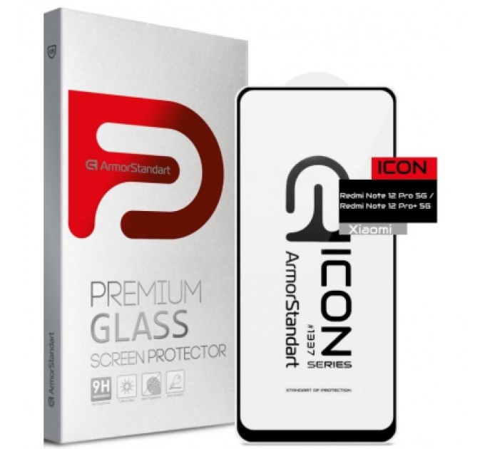 Armorstandart Скло захисне Armorstandart Icon Xiaomi Redmi Note 12 Pro 5G / 12 Pro+ 5G Black (ARM73097)