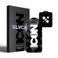 Скло захисне Armorstandart Supreme Plus Black Icon Apple iPhone 15 Plus (ARM71138)