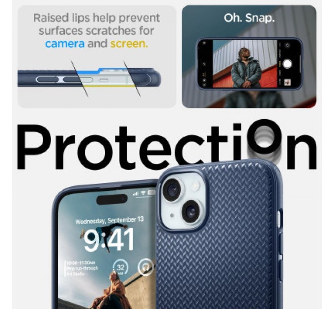 Spigen Чохол до мобільного телефона Spigen Apple iPhone 15 Plus Mag Armor MagFit Navy Blue (ACS06672)