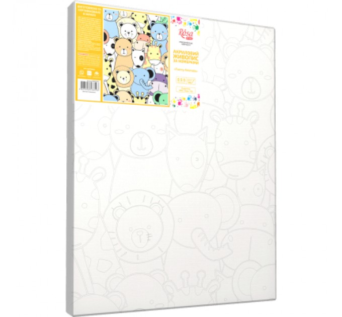 Rosa Картина по номерам Rosa Start Funny Animals 35 х 45 см (4823098538493)