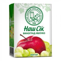 Сік дитячий Наш Сік Яблуко-Виноград 200 мл (4820192262750) Сік дитячий Наш Сік Яблуко-Виноград 200 мл (4820192262750)