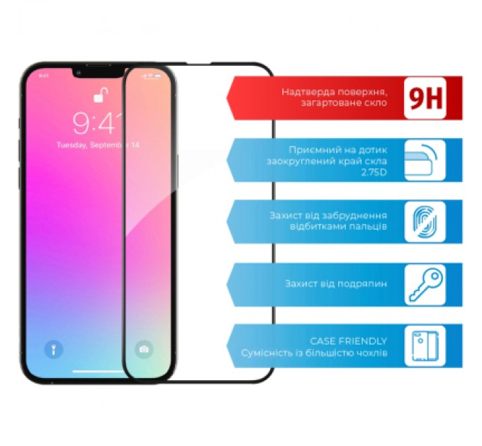 ACCLAB Скло захисне ACCLAB Full Glue Apple iPhone 13 Pro Max (1283126515422)
