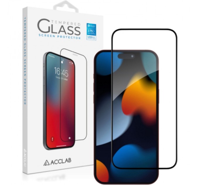 Скло захисне ACCLAB Full Glue Apple iPhone 15 Pro Max (1283126575402)