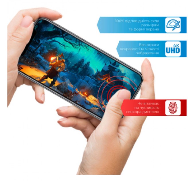 ACCLAB Скло захисне ACCLAB Full Glue Apple iPhone XS Max/11 Pro Max (1283126508202)