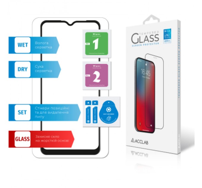 ACCLAB Скло захисне ACCLAB Full Glue Realme C25Y (1283126542350)