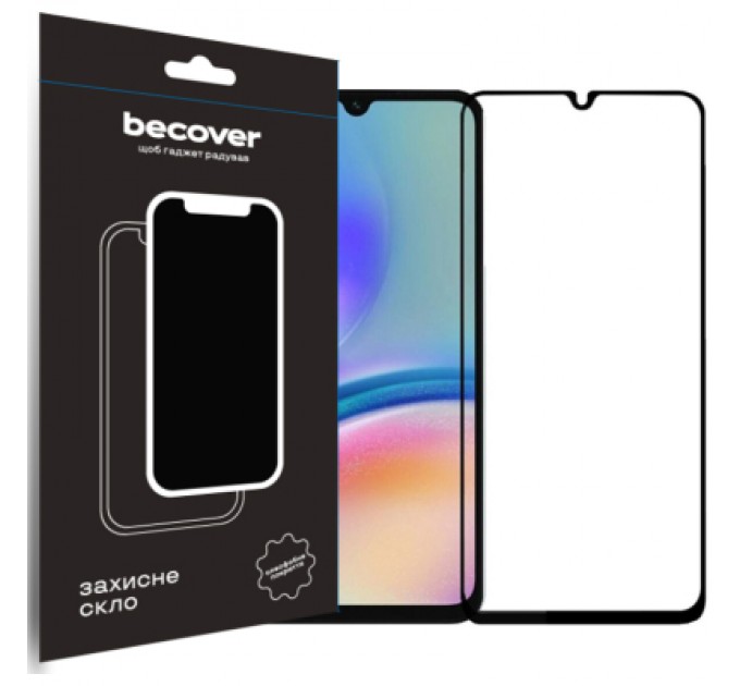BeCover Скло захисне BeCover Samsung Galaxy A05 SM-A055/A05s SM-A057 Black (710157)