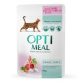 Optimeal Вологий корм для кішок Optimeal зі смаком ягняти і овочів 85 г (4820083905445)