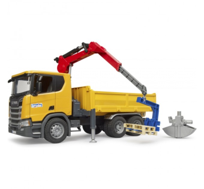 Bruder Спецтехніка Bruder Scania Super 560R з краном-маніпулятором 1:16 з аксесуарами (03551)