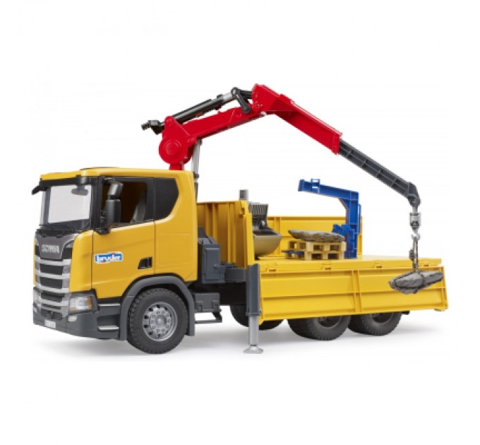Bruder Спецтехніка Bruder Scania Super 560R з краном-маніпулятором 1:16 з аксесуарами (03551)