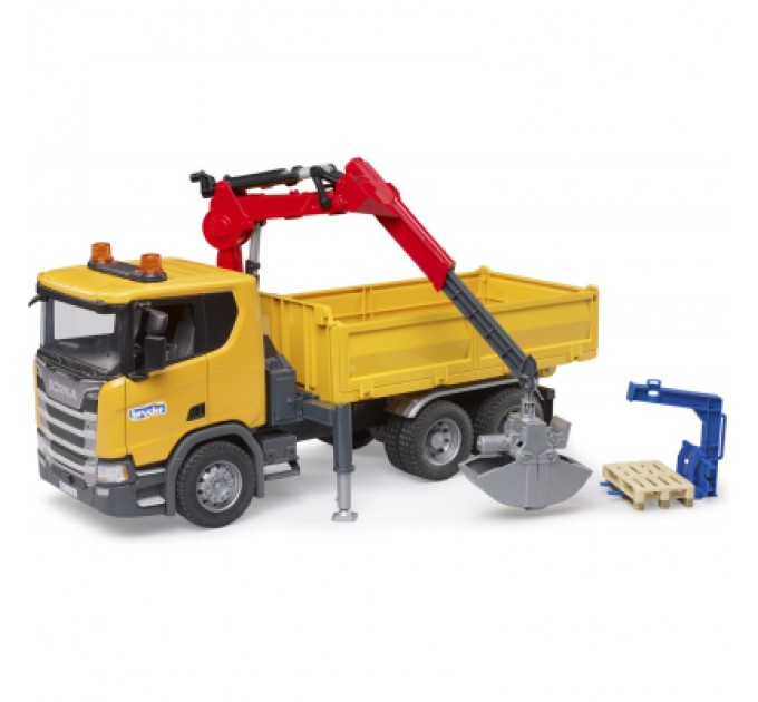 Bruder Спецтехніка Bruder Scania Super 560R з краном-маніпулятором 1:16 з аксесуарами (03551)