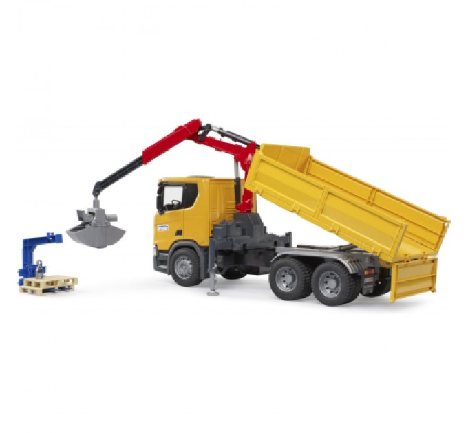 Bruder Спецтехніка Bruder Scania Super 560R з краном-маніпулятором 1:16 з аксесуарами (03551)