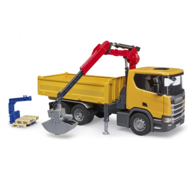 Bruder Спецтехніка Bruder Scania Super 560R з краном-маніпулятором 1:16 з аксесуарами (03551)
