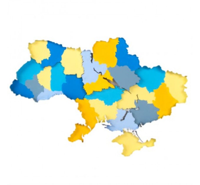 Rosa Набір для творчості Rosa Talent Картина 3D Мапа України ДВП 30х30 см (4823098531531)