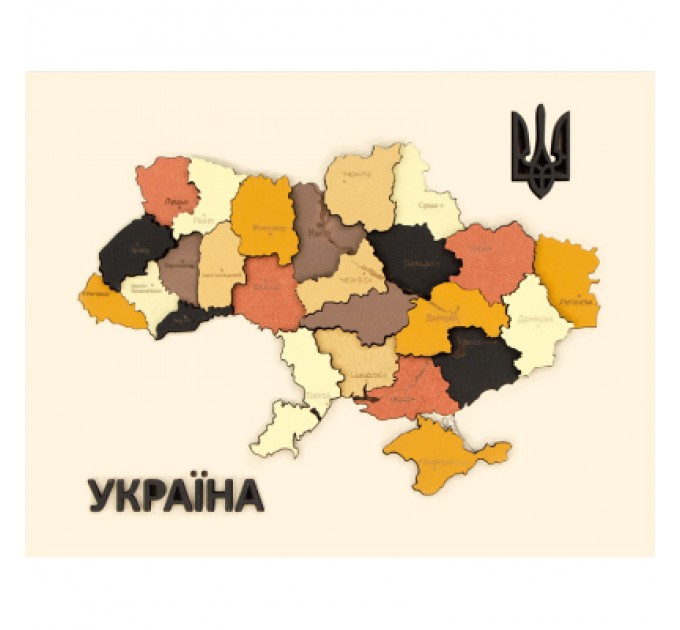 Rosa Набір для творчості Rosa Talent Мапа України 3D кольори металіки 30.5х37.5 см (4823098532521)