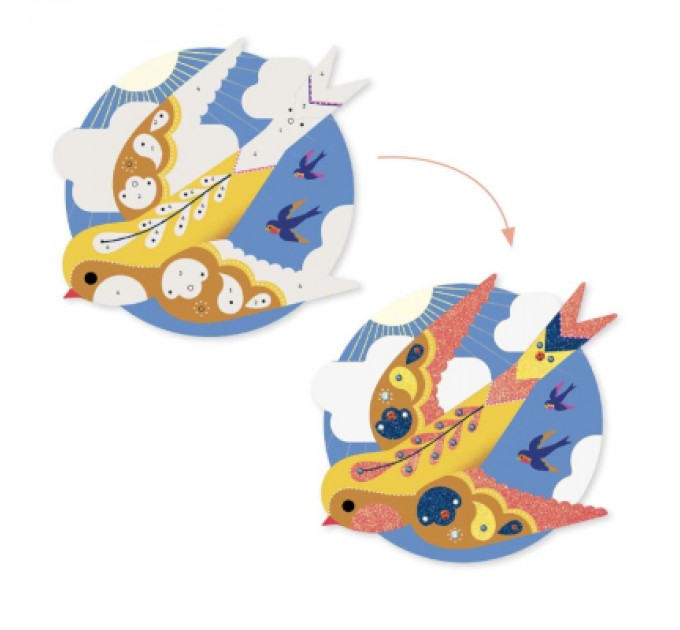 Djeco Набір для творчості Djeco Райські пташки (DJ09522)