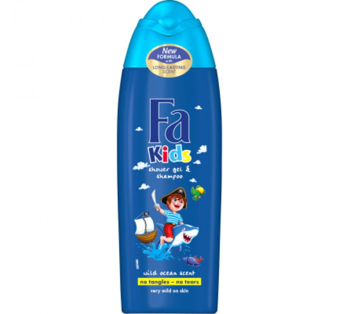 Fa Дитячий гель для душу Fa Kids Хоробрий пірат для хлопчиків 250 мл (9000100662468)