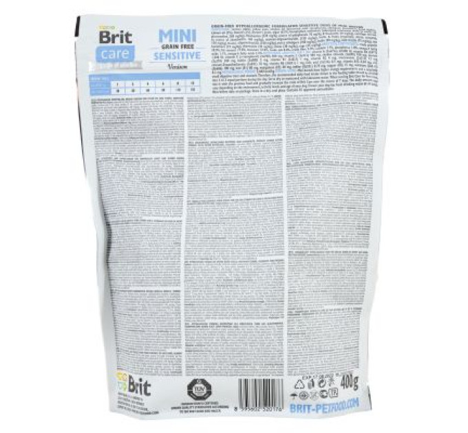 Brit Care Сухий корм для собак Brit Care GF Mini Sensitive 400 г (8595602520176)