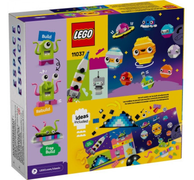 LEGO Конструктор LEGO Classic Творчі космічні обʼєкти 450 деталей (11037)