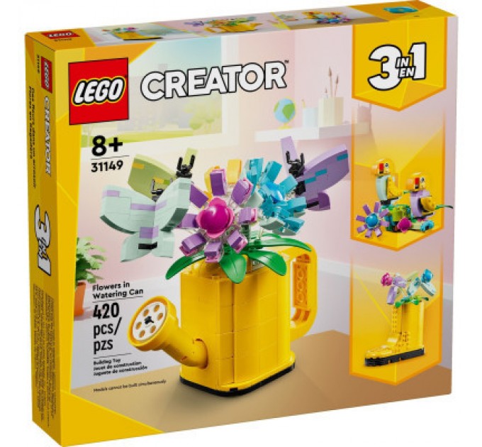 LEGO Конструктор LEGO Creator Квіти в лійці 420 деталей (31149)